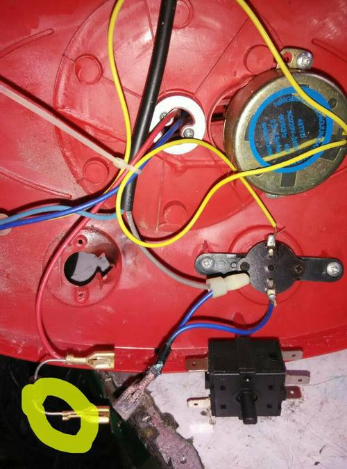 电烤火炉开关坏了!调节温度的 原来的坏了!原来开关是