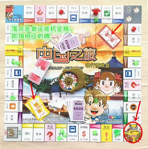 大富翁游戏棋中国之旅世界之旅铜牌益智桌面游戏桌游儿童礼物