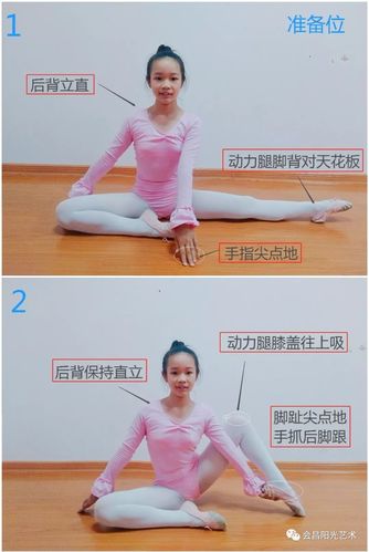 地面压前腿,地面搬前腿,后卷腰,地面搬旁腿,扳小燕,地面吸伸腿,压脚背