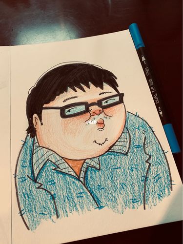 胖子,胖子,画胖子_绘画_文化_绘画