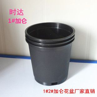 1#加仑花盆塑料黑色育苗盆盘植物培育苗盆基地种植盆厂家直销