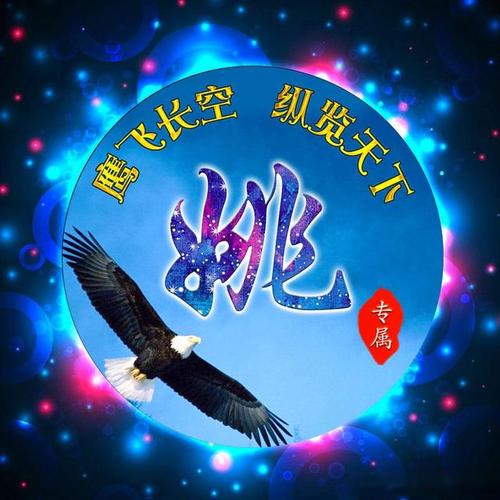 雄鹰展翅23张姓氏头像自由飞翔霸气十足展现中国力量