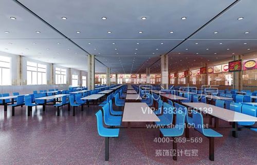 许昌学院食堂装修设计 - 装修案例 - 风尚中原 - 郑州