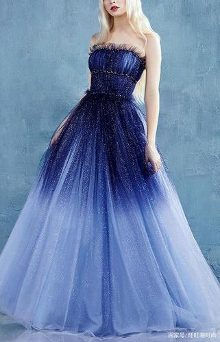 andrea & leo柔美高定礼服:月光晚安曲,璀璨星河渐变