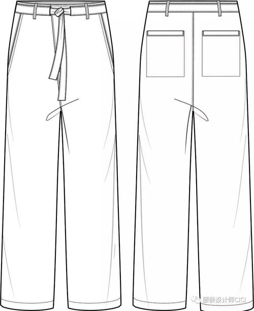 120例裤子设计的电脑款式图合集