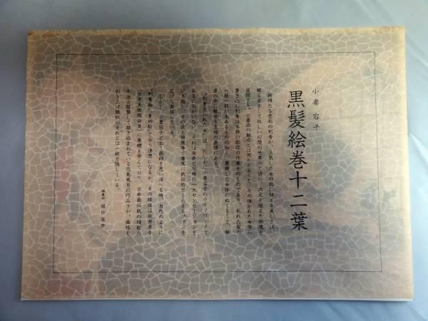 秘蔵画帖★小妻容子★黒髪絵巻十二叶★作品集★完品★ケース入★春
