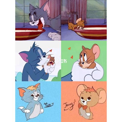 猫和老鼠情侣头像丨卡通情头