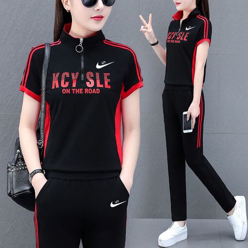 2021年新款运动服,2021年新款女运动套装 【官网正品】休闲运动服套装女士夏季2021年新款纯棉