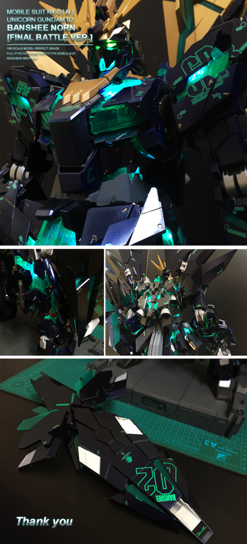 bandai 1/60 banshee norn [final battle ver.]