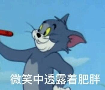 微笑中透露着肥胖 - 《猫和老鼠》汤姆专场表情包_猫和老鼠_汤姆_卡通