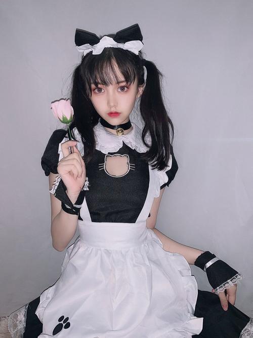 猫咪开胸女仆装 cosplay性感洛丽塔动漫 可爱情趣日系
