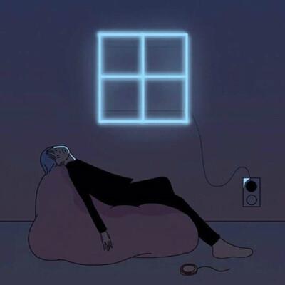 动漫情侣头像黑夜