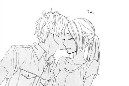 亲吻简笔画情头