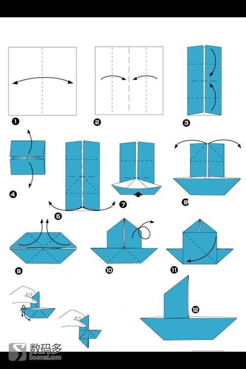 折纸帆船儿童