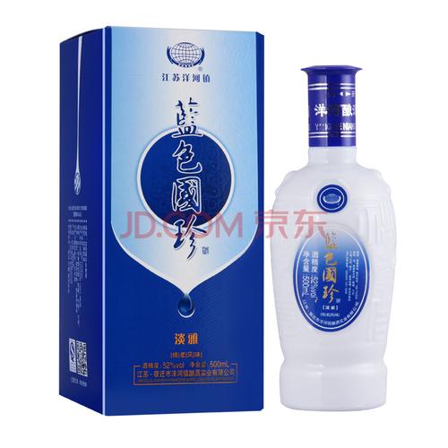 某东plus会员: 洋河镇 蓝色国珍 淡雅 绵柔风味白酒 52度 500ml 1元