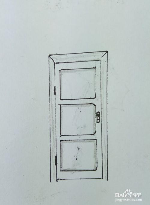 开门门简笔画