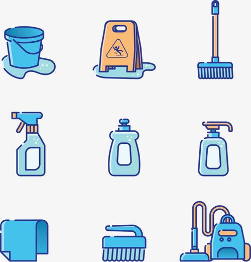 清洁工具_矢量图清洁工具png素材-90设计