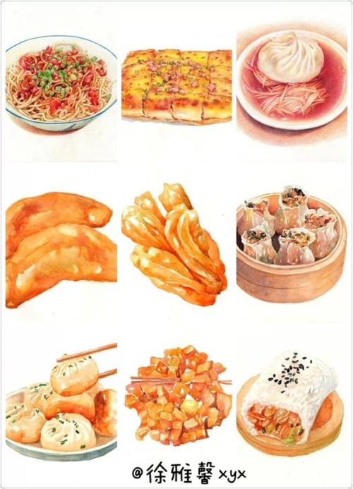手绘武汉美食