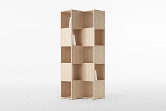 崎岖不平的折叠书架