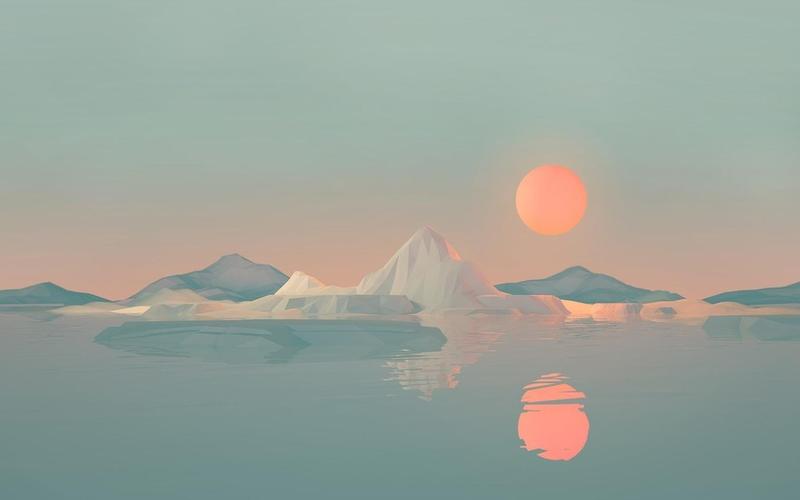 极简主义插画桌面壁纸