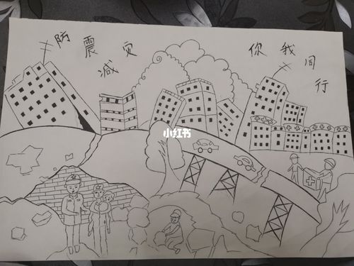防震减灾绘画作品