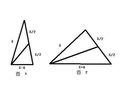 在等腰三角形中,一腰上的中线把它的周长分为15cm和21cm两部分,求这个