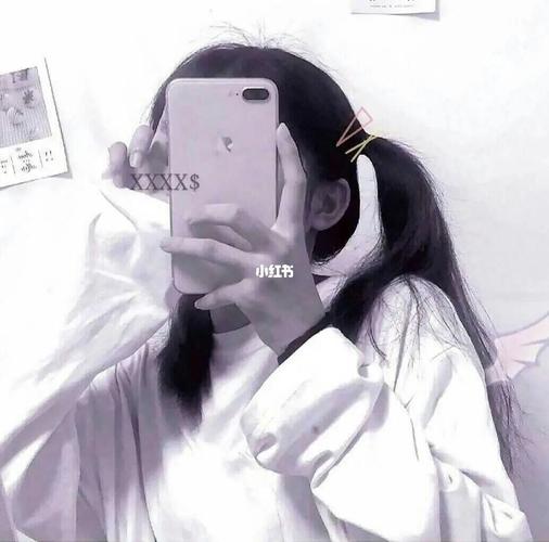 超仙手机挡脸女生头像_女生头像_手机_素材_头像