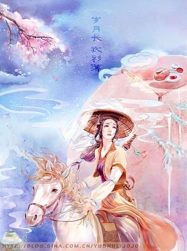 水彩古风之侠女|插画|商业插画|插画师jojo - 原创作品 - 站酷 (zcool