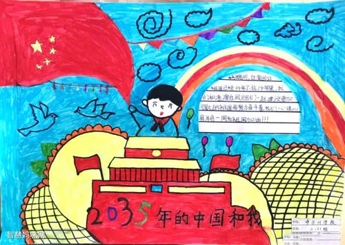 "2035年的祖国"主题手抄报图片