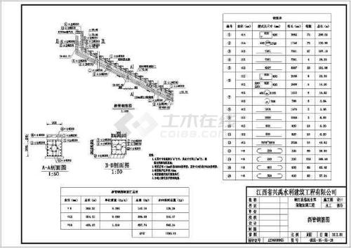 峡江线某水库除险加固平斜管设计图