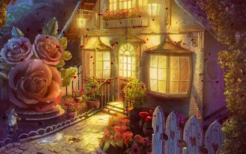 梦幻唯美浪漫童话小屋儿童节