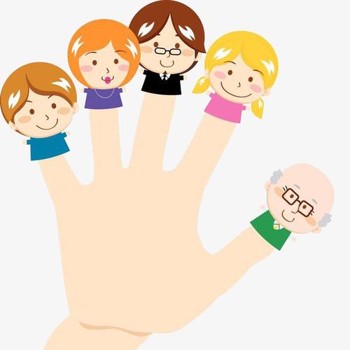 一家人_五指家庭【高清png素材】-90设计
