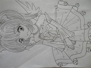 如何画少女的手抄报 如何画手抄报