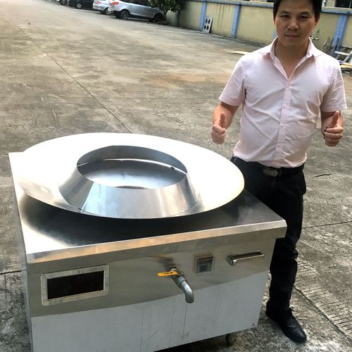 热卖商用电磁油炸炉大锅灶长沙特色臭豆腐专用油炸大锅喇叭口带温控器