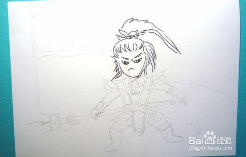 吕布简笔画q版吕布q版简笔画2吕布简笔画越简单越好简笔画 手绘 线稿