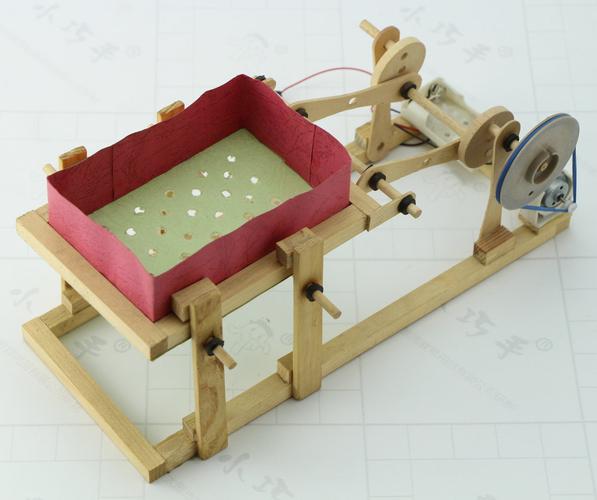 diy 科技小制作 物理实验木制玩具 手工【电动筛子】制作模型材料