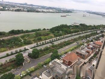 奥园外滩 精装电梯1房带阳台望江景 单门独户—江门蓬江区房屋出租