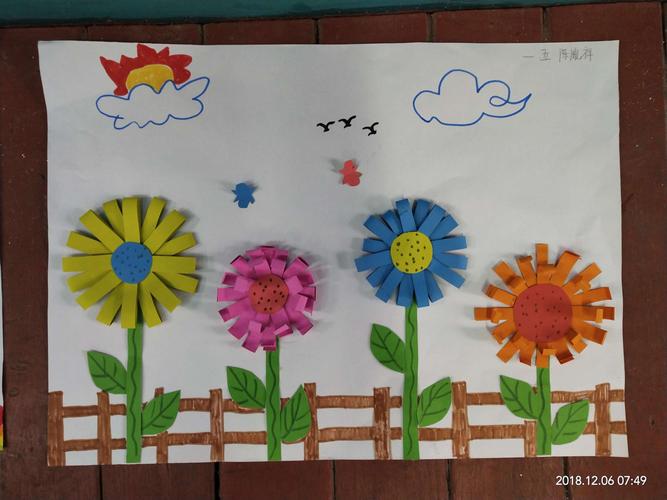 一年级五班"赴一场菊花的约会"手工作品展