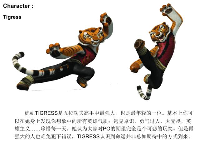 功夫熊猫人物介绍ippt11页