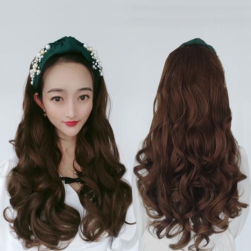 升级直内头套拆卸波浪大波卷发女长假发发箍整顶假发