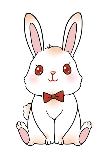 超级可爱的兔子简笔画图片 好看又好画