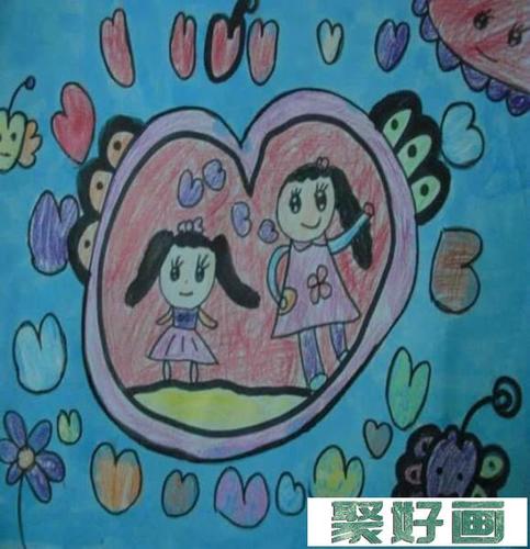 我爱妈妈母亲节儿童画图片