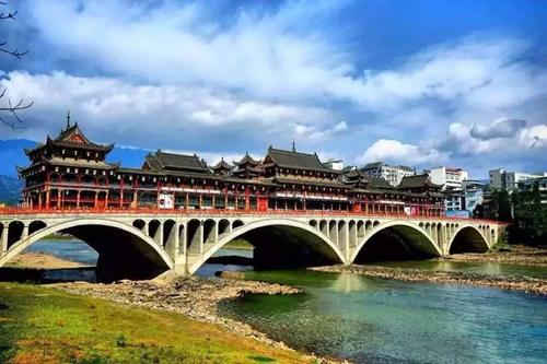 桥见四川雅安廊桥一分宁静三分韵味