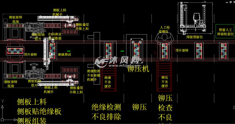 侧板上料组装机台图纸
