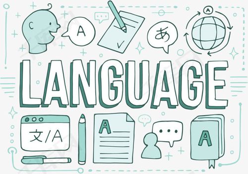 手绘卡通多国语言素材图片免费下载_高清psd_千库网