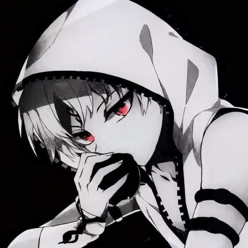 动漫男生头像嘴角的微笑掩盖不住眼眸中的悲伤