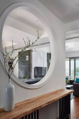 200平新中式,圆洞玄关禅意十足,简约餐厅美出高档范!