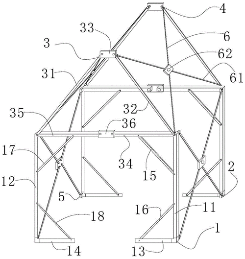 一种便于搭建的警用帐篷骨架的制作方法