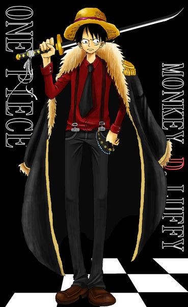 谁有海贼王路飞这个图的高清版,最好是全身的,谢谢了