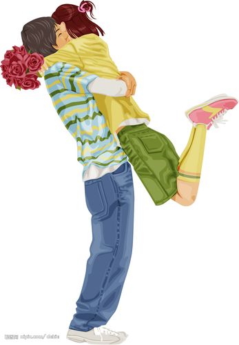 情侣抱索材图片